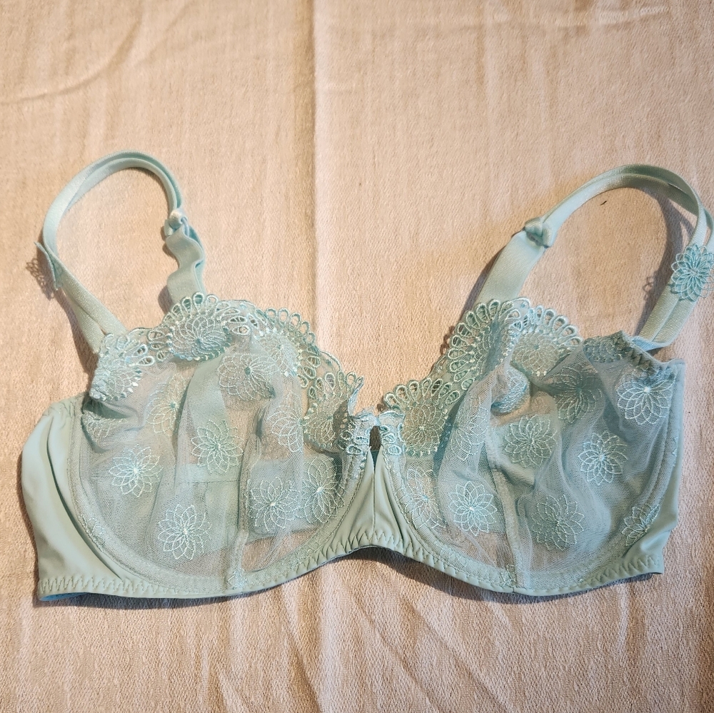 Simone Perele Light Blue Lace Bra